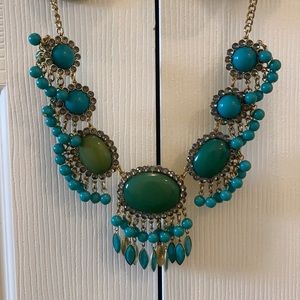 Blue/Green statement necklace